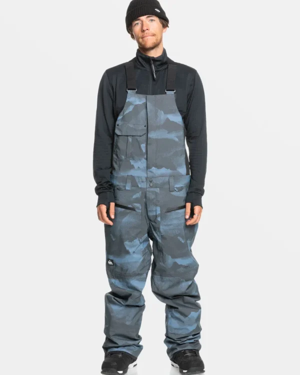 Quiksilver Snow Pants>Utility Bib Snow Pants MOUNTAINSPRAYFLINTSTONE