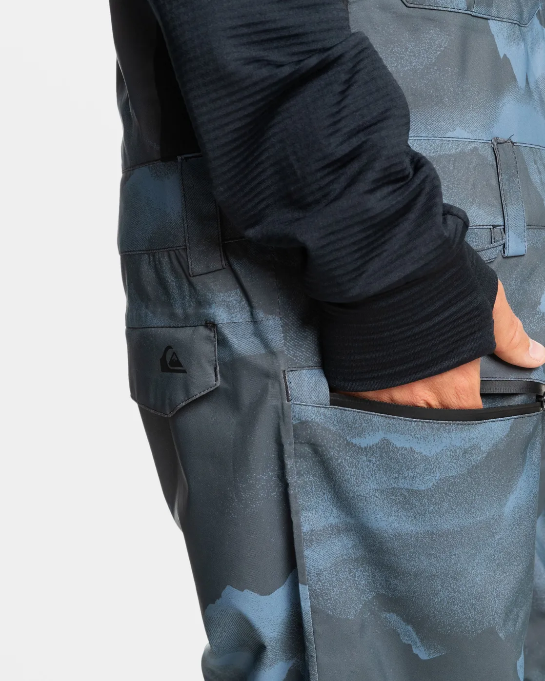 Quiksilver Snow Pants>Utility Bib Snow Pants MOUNTAINSPRAYFLINTSTONE