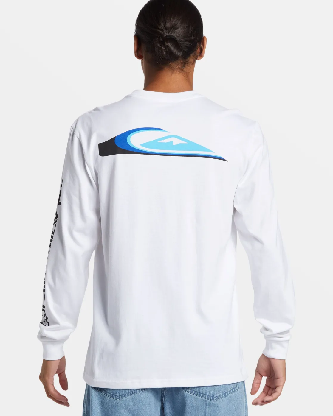 Quiksilver Tees>Warp Drive Long Sleeve T-Shirt WHITE