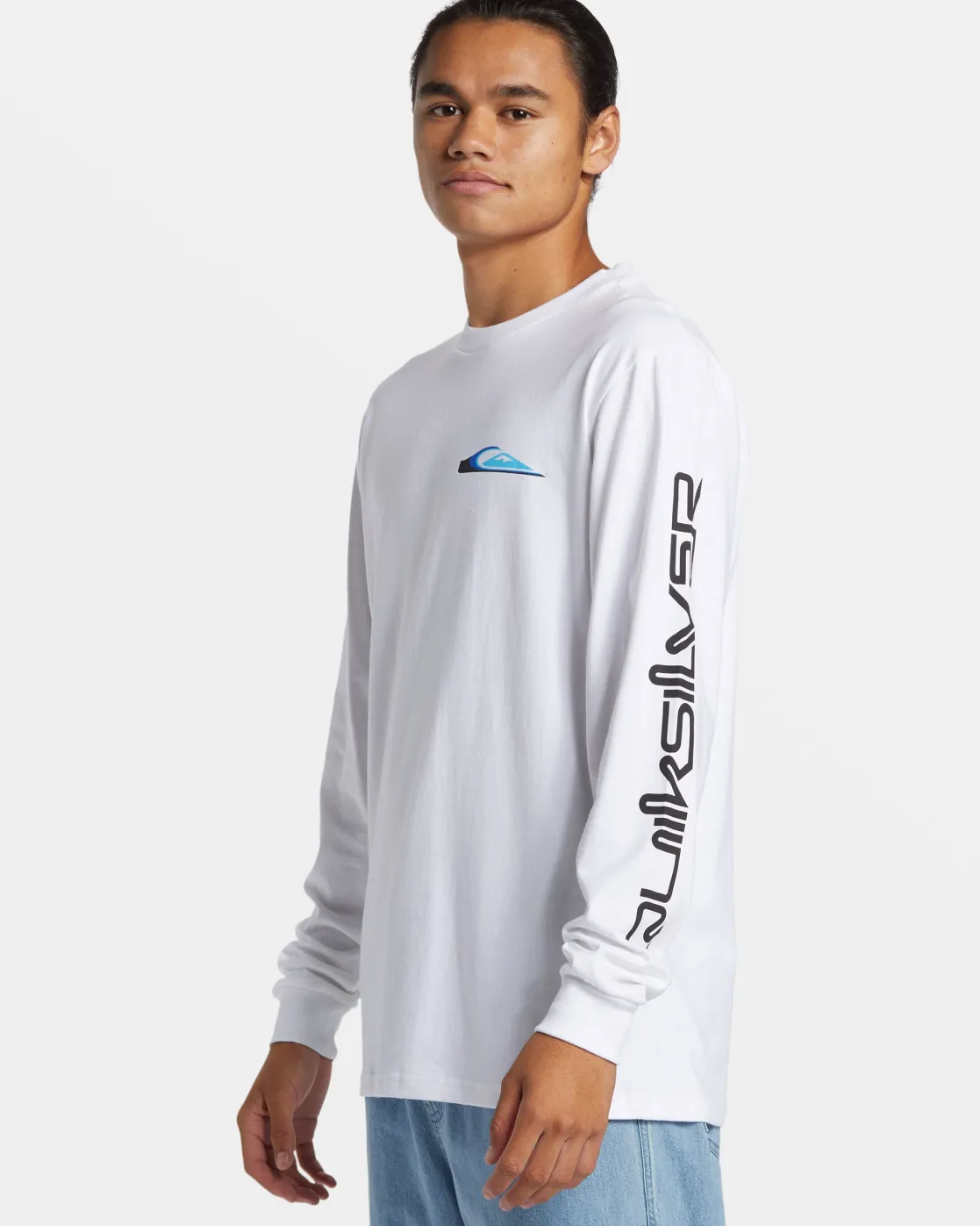 Quiksilver Tees>Warp Drive Long Sleeve T-Shirt WHITE