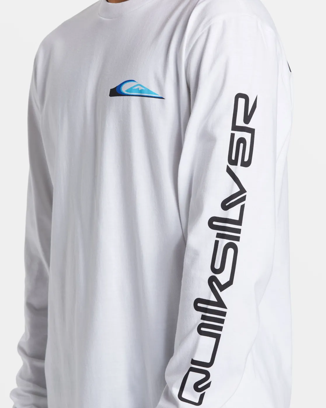 Quiksilver Tees>Warp Drive Long Sleeve T-Shirt WHITE