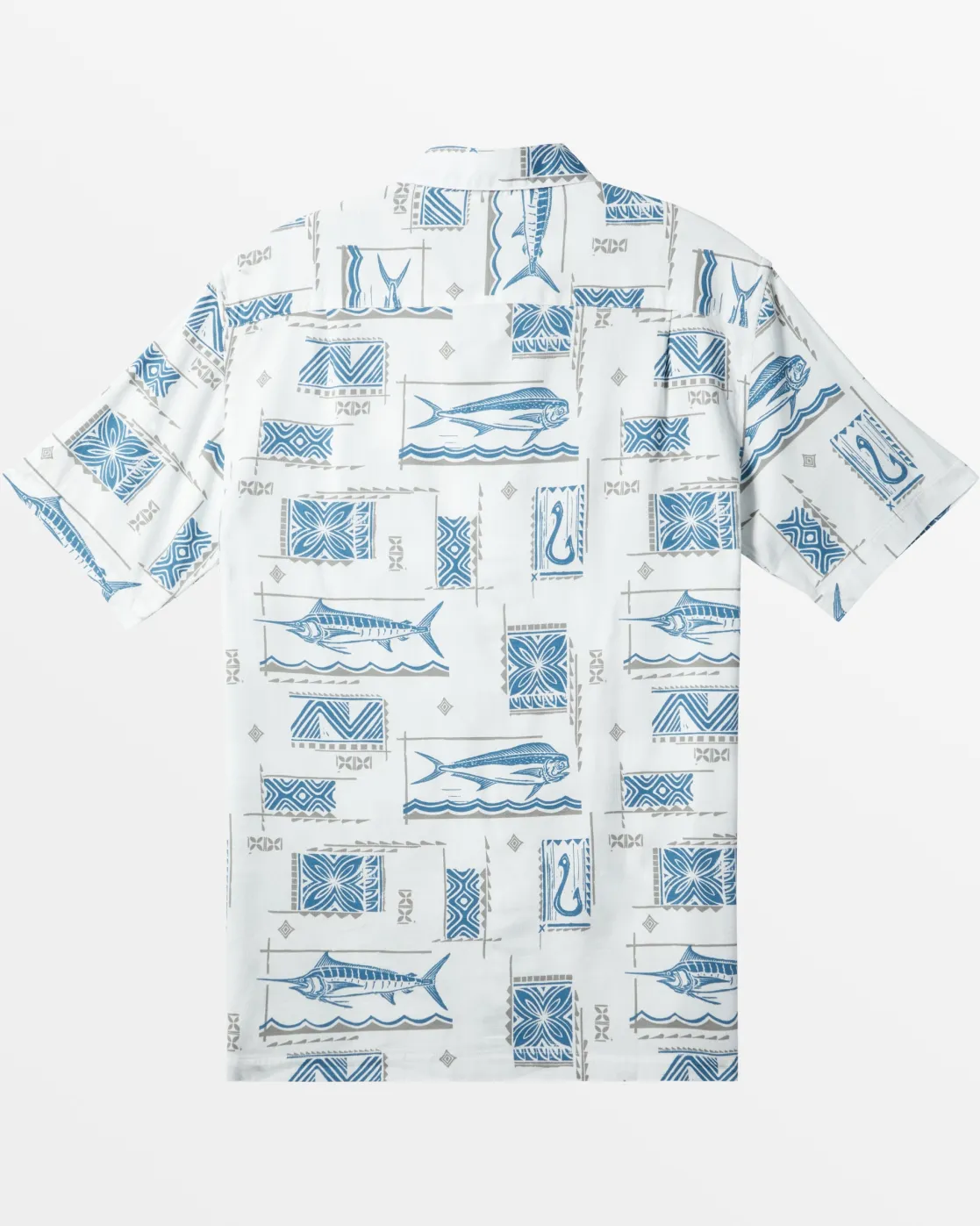 Quiksilver Shirts & Polos>Waterman Big Blue Short Sleeve Shirt WHITEBIGBLUEWOVEN