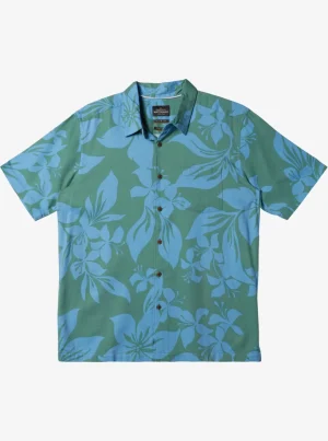 Quiksilver Shirts & Polos>Waterman Big Island Shirt FROSTYSPRUCEBIGISLANDWOVEN