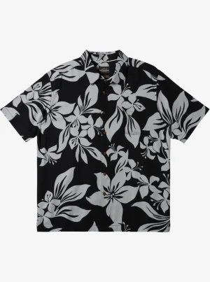 Quiksilver Shirts & Polos>Waterman Big Island Shirt BLACKBIGISLANDWOVEN
