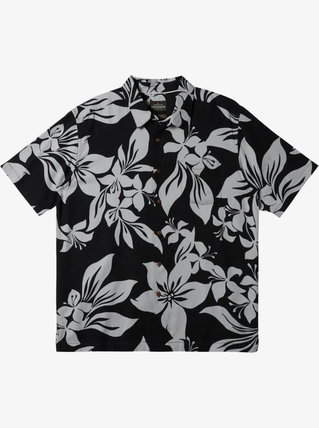 Quiksilver Shirts & Polos>Waterman Big Island Shirt BLACKBIGISLANDWOVEN