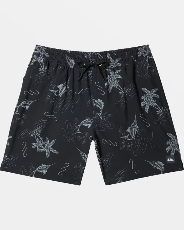 Quiksilver Boardshorts | Boardshorts>Waterman Bimini Twist 17" Swim Trunks BLACK