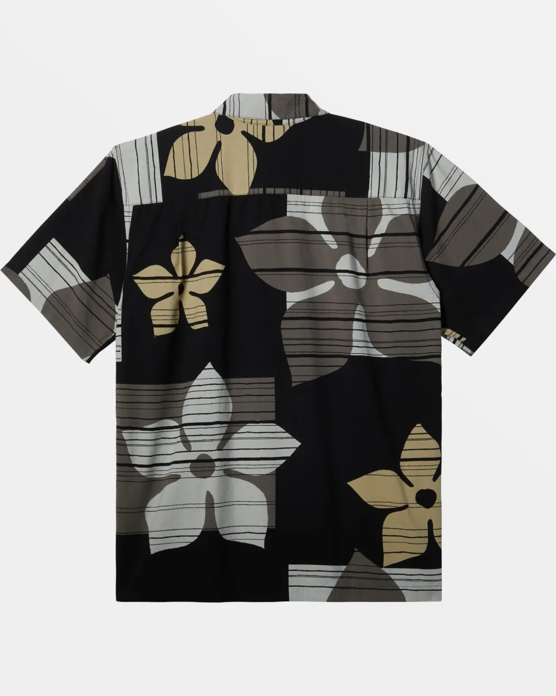 Quiksilver Shirts & Polos | Shirts & Polos>Waterman Block Head Short Sleeve Shirt BLACKBLOCKHEAD