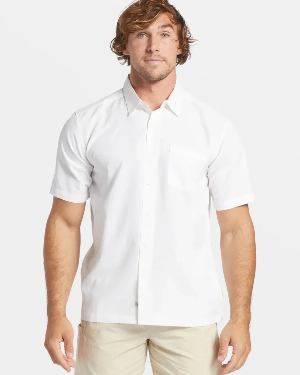 Quiksilver Shirts & Polos | Shirts & Polos>Waterman Centinela Premium Anti-Wrinkle Shirt WHITECENTINELLA