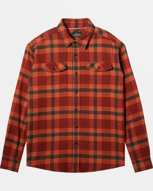 Quiksilver Shirts & Polos | Shirts & Polos>Waterman Dawn Patrol Long Sleeve Flannel Shirt BURNTHENNADAWNPATROL