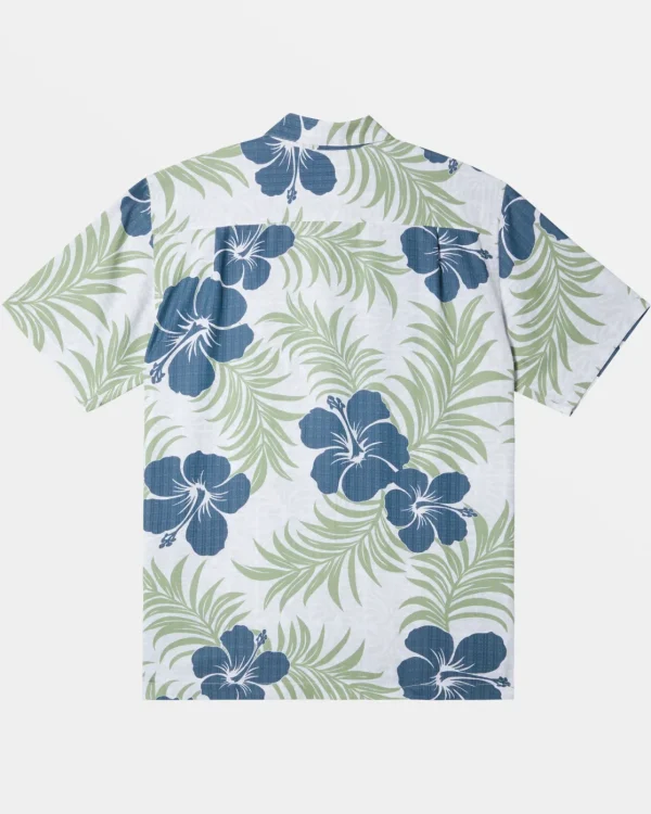 Quiksilver Shirts & Polos | Shirts & Polos>Waterman Full Bloom Short Sleeve Shirt WHITEFULLBLOOM
