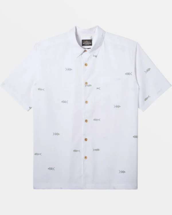 Quiksilver Shirts & Polos | Shirts & Polos>Waterman Full House Short Sleeve Shirt WHITEFULLHOUSE