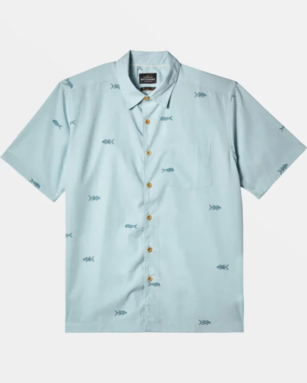 Quiksilver Shirts & Polos | Shirts & Polos>Waterman Full House Short Sleeve Shirt STERLINGBLUEFULLHOUSE
