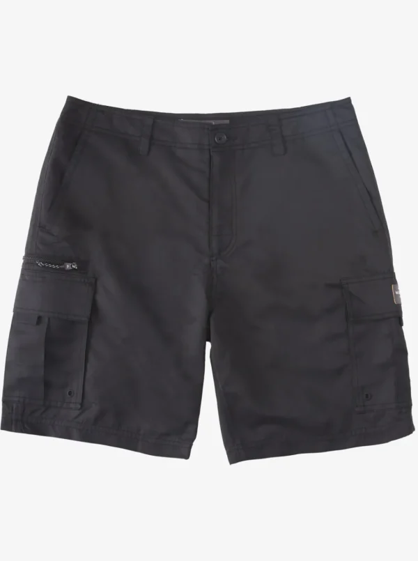 Quiksilver Shorts & Amphibians | Shorts & Amphibians>Waterman Maldive Atoll Cargo 20" Shorts BLACK