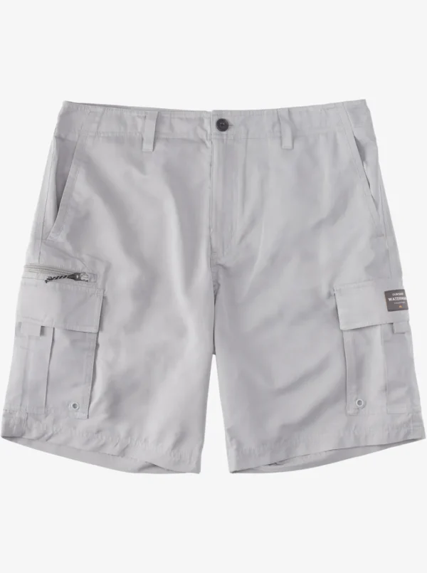 Quiksilver Shorts & Amphibians | Shorts & Amphibians>Waterman Maldive Atoll Cargo 20" Shorts SHARKSKIN