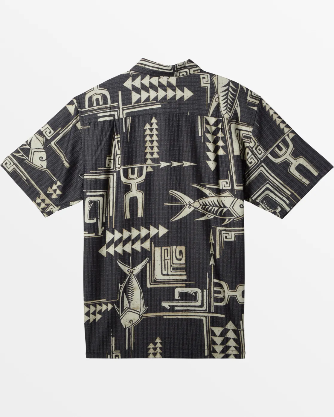 Quiksilver Shirts & Polos | Shirts & Polos>Waterman Molokai Short Sleeve Shirt BLACKMOLOKAIWOVEN