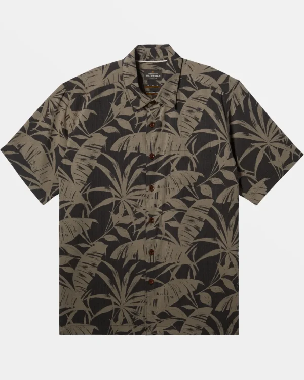 Quiksilver Shirts & Polos | Shirts & Polos>Waterman Nature Made Short Sleeve Shirt BLACKNATUREMADE