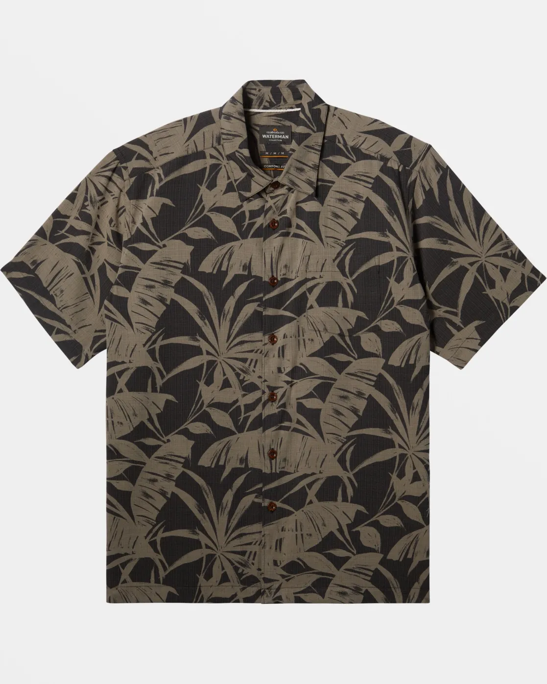 Quiksilver Shirts & Polos | Shirts & Polos>Waterman Nature Made Short Sleeve Shirt BLACKNATUREMADE
