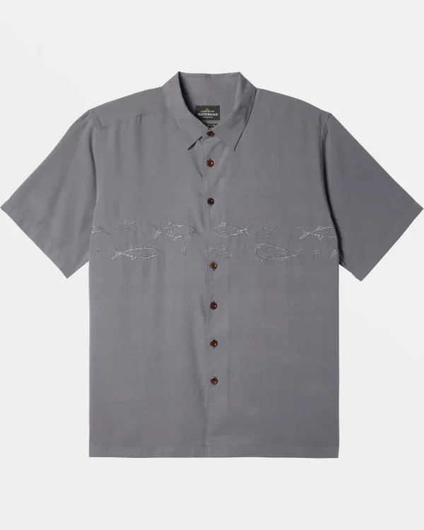 Quiksilver Shirts & Polos | Shirts & Polos>Waterman Offshore Short Sleeve Shirt SMOKEDPEARL