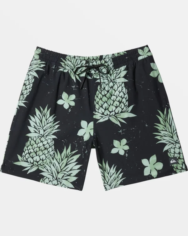 Quiksilver Boardshorts | Boardshorts>Waterman Pina Colada 17" Swim Trunks BLACK