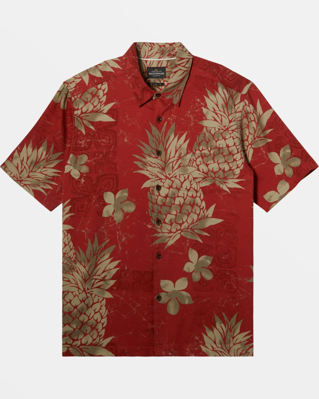 Quiksilver Shirts & Polos | Shirts & Polos>Waterman Pineapple Bay Short Sleeve Shirt TANDORISPICEPINEAPPLEBAY