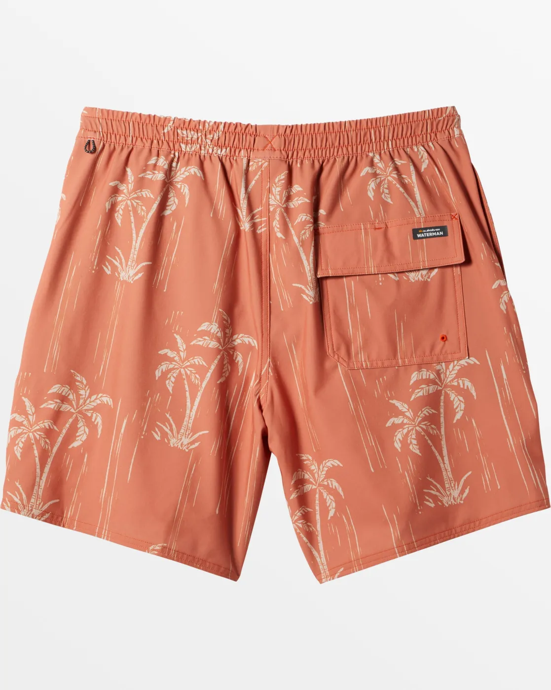 Quiksilver Boardshorts | Boardshorts>Waterman Shady Palms 18'' Elastic Waist Trunks SHADYPALM-MANGO