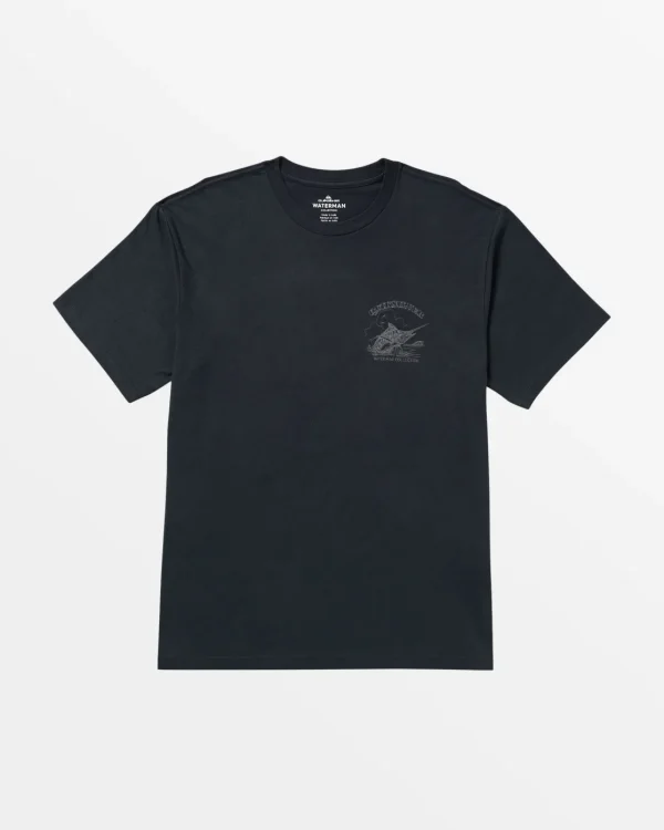 Quiksilver Tees | Tees>Waterman Sketch Artist T-Shirt BLACK