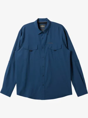 Quiksilver Shirts & Polos>Waterman Skipper Long Sleeve Top ENSIGNBLUE