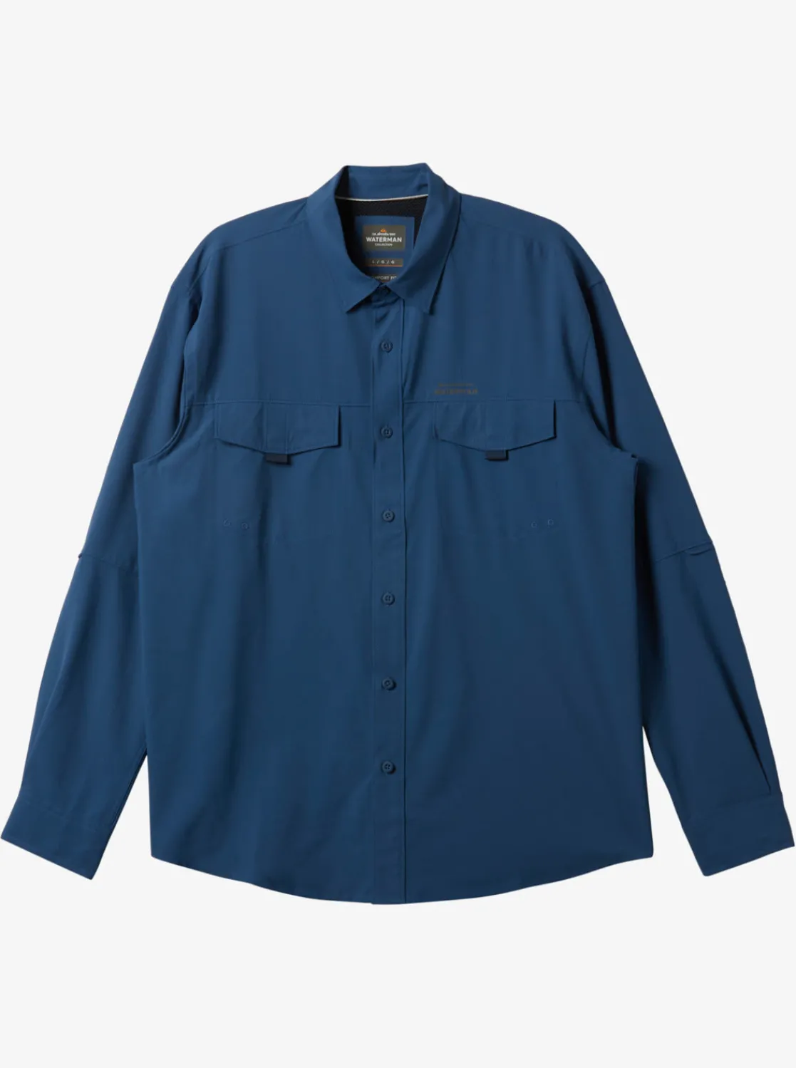 Quiksilver Shirts & Polos>Waterman Skipper Long Sleeve Top ENSIGNBLUE