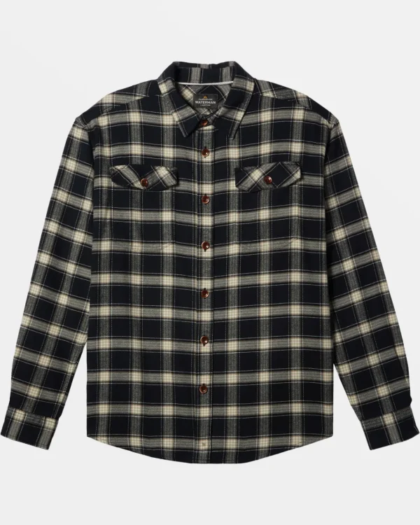 Quiksilver Shirts & Polos | Shirts & Polos>Waterman Sundowner Long Sleeve Flannel Shirt INDIANTEALSUNDOWNERFLANNEL