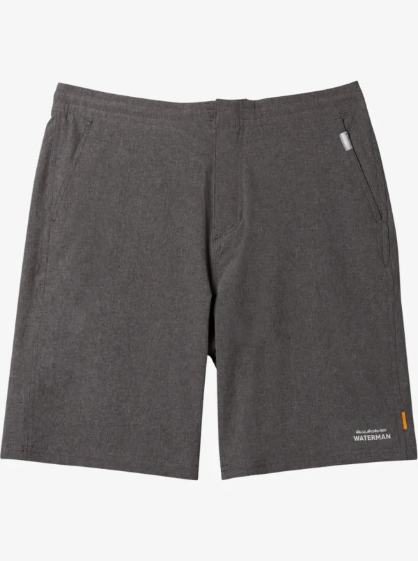 Quiksilver Shorts & Amphibians | Shorts & Amphibians>Waterman Suva Amphibian 20" Hybrid Shorts BLACK