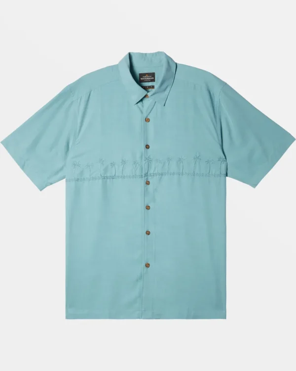 Quiksilver Shirts & Polos | Shirts & Polos>Waterman Tahiti Palms Premium Anti-Wrinkle Shirt REEFWATERS