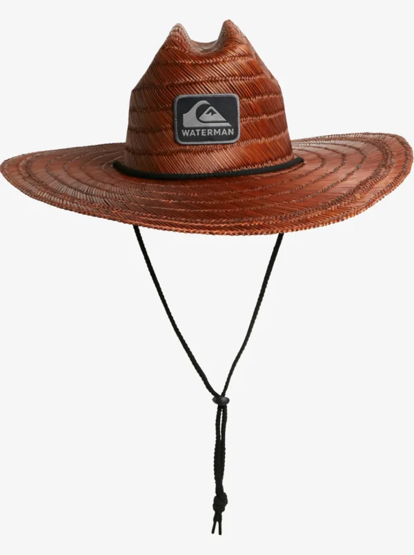 Quiksilver Accessories | Hats>Waterman The Tier Straw Lifeguard Hat DARKBROWN