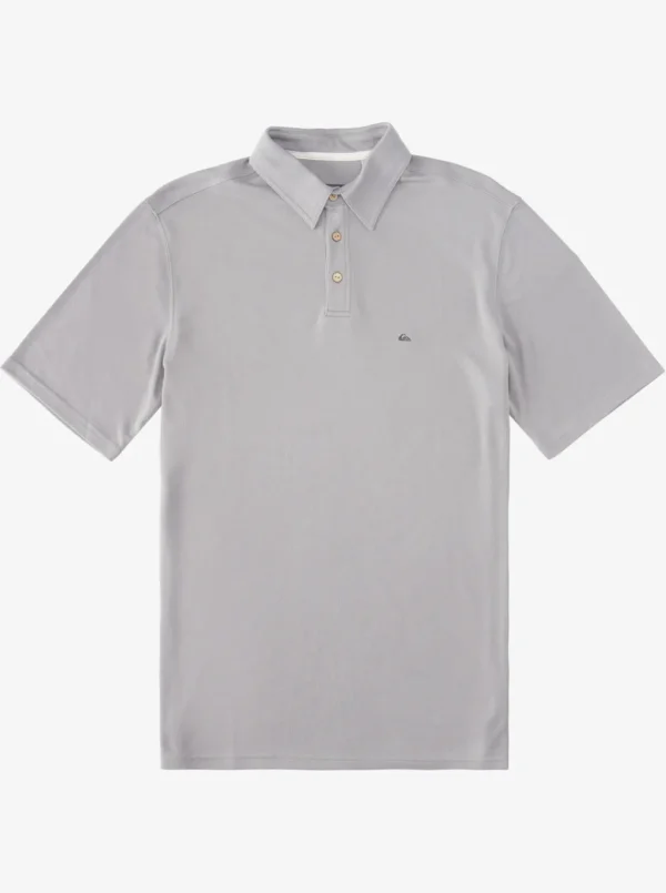 Quiksilver Shirts & Polos | Shirts & Polos>Waterman Waterpolo Short Sleeve Polo Shirt SHARKSKIN