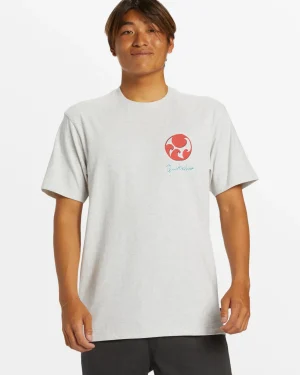 Quiksilver Tees>Wave After Wave T-Shirt - SNOWHEATHER