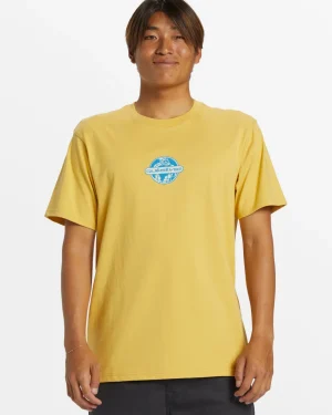Quiksilver Tees>World Force T-Shirt - OCHRE