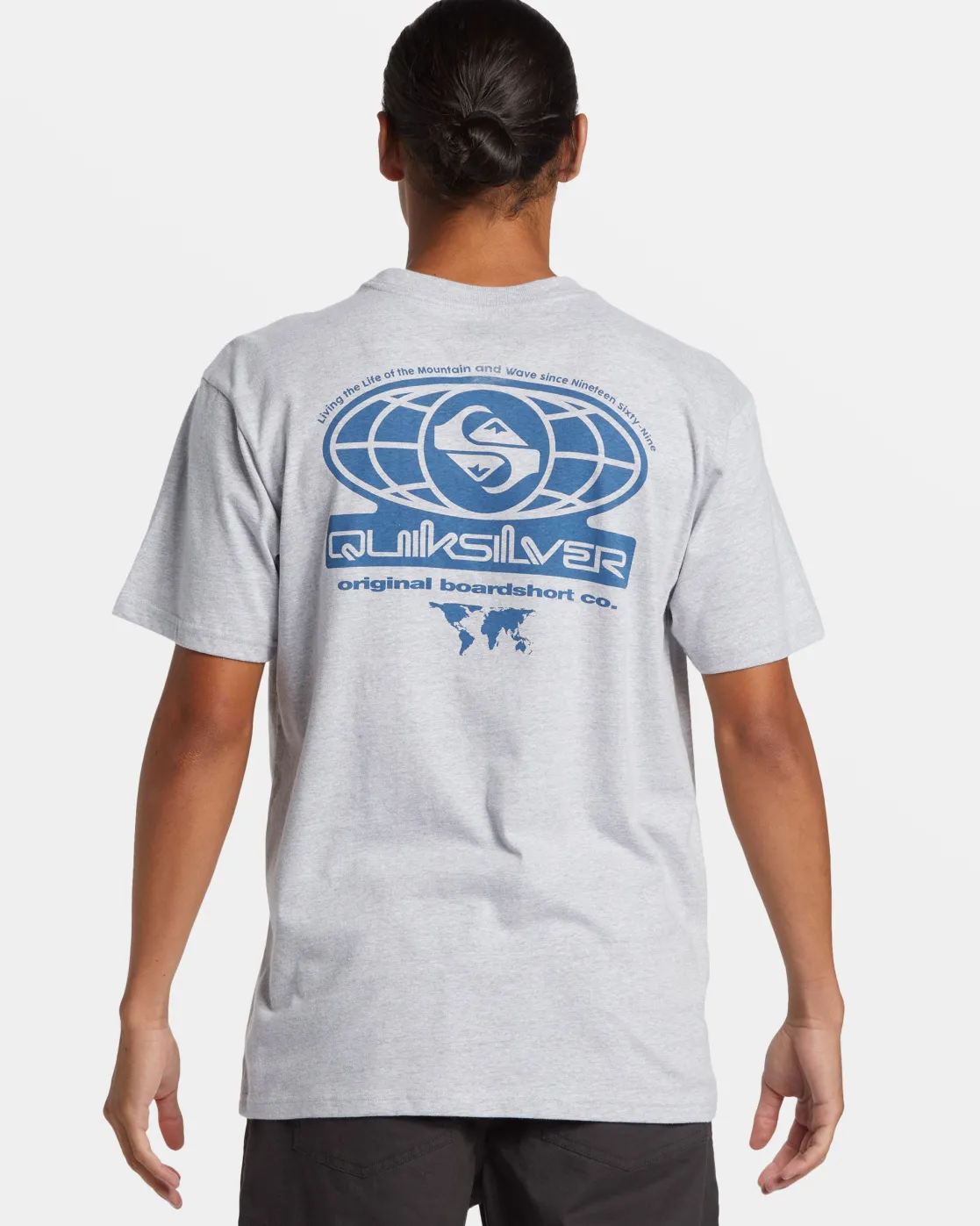 Quiksilver Tees>Worldwide Boardriding T-Shirt ATHLETICHEATHER